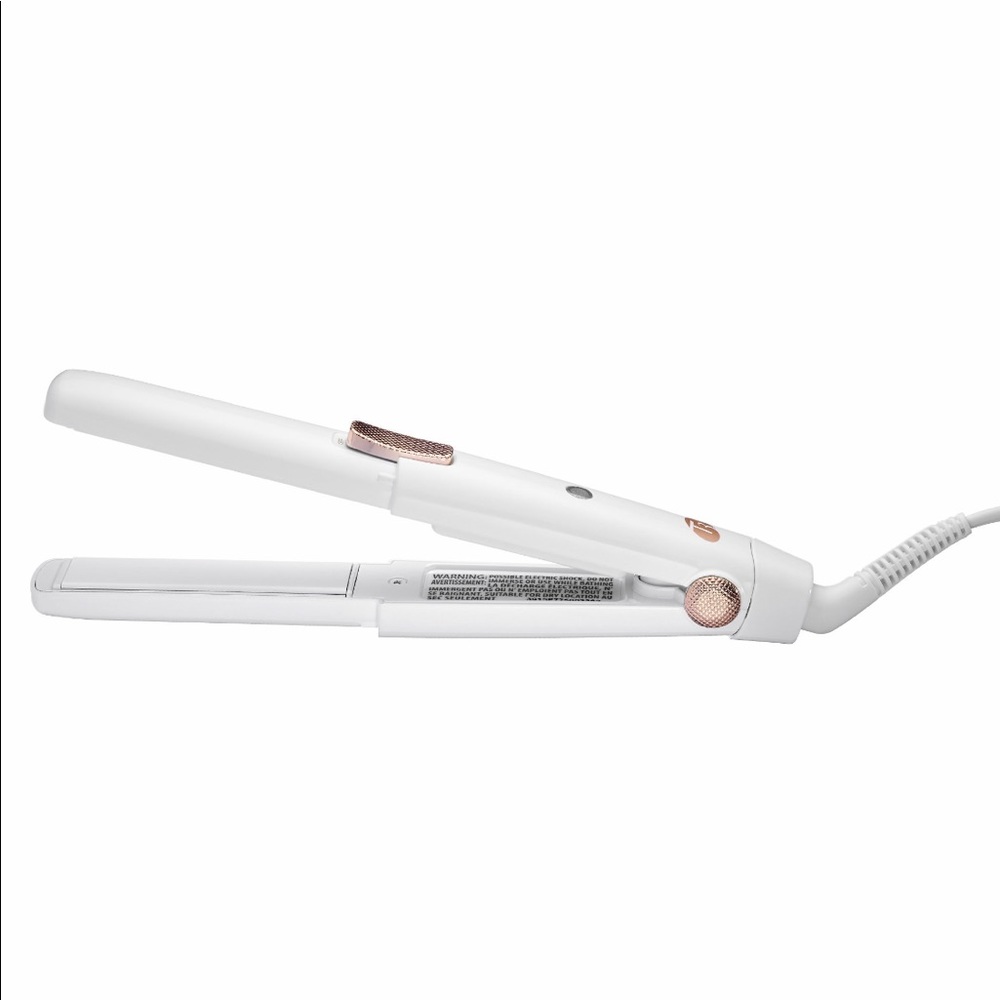 T3 SinglePass Compact Travel Flat Iron White Rose Gold